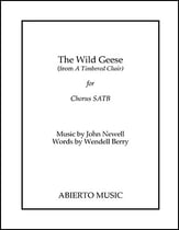 The Wild Geese SATB choral sheet music cover